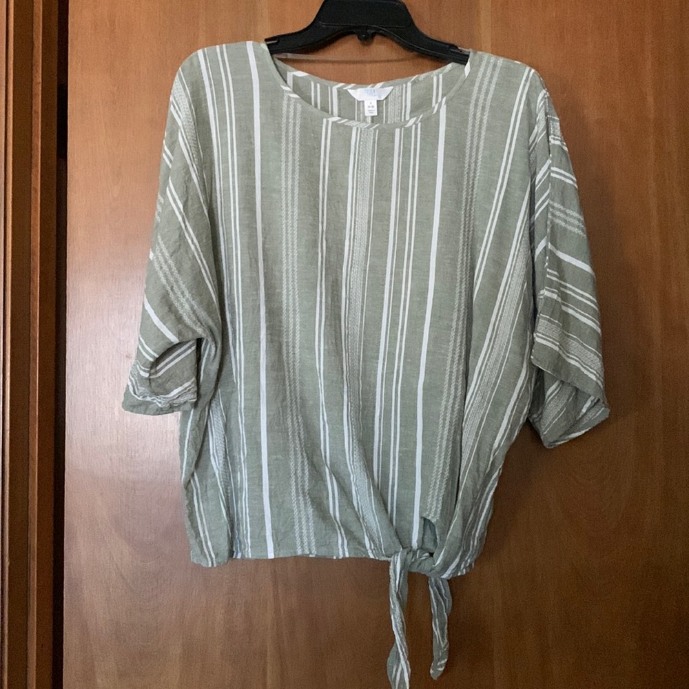 Time & Tru Striped Women’s Blouse - size S